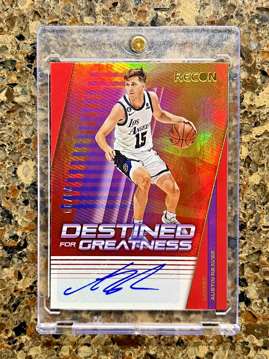 Austin Reaves 2022 Panini Recon DESTINED FOR GREATNESS SIGNATURES 70/99 AUTO SSP