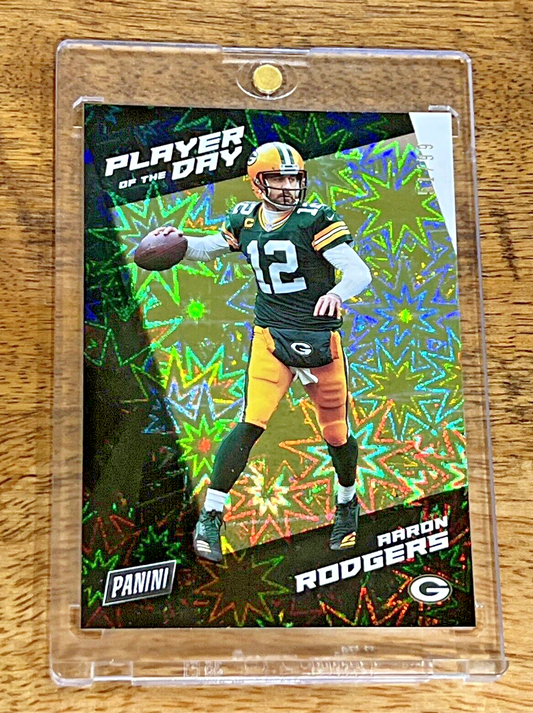 Aaron Rodgers 2021 Panini Player of the Day KABOOM #51/99 Green Bay Packers SSP