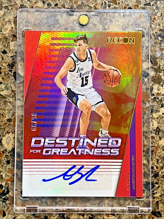 Austin Reaves 2022 Panini Recon Destined For Greatness Signatures 05/99 AUTO SSP