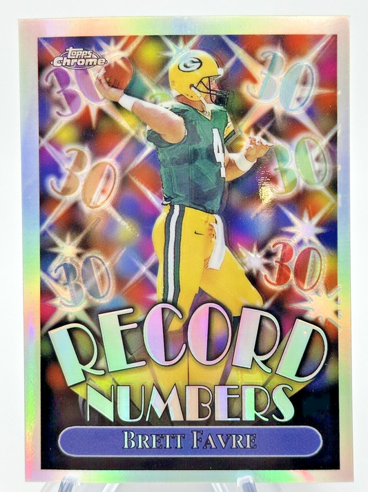Brett Favre 1999 Topps Chrome Record Numbers Refractor Packers HOF Gem Mint SSP