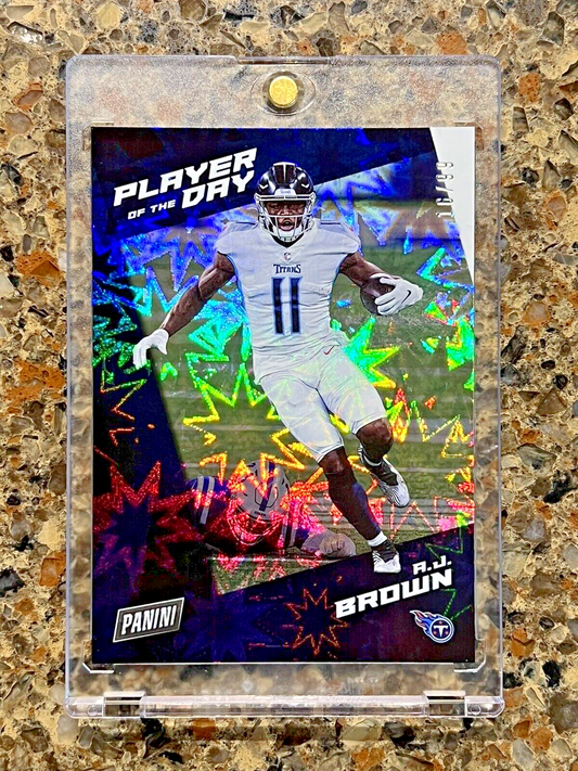 A.J. Brown 2021 Panini NFL Player of the Day KABOOM 16/99 SSP Rare Gem Mint