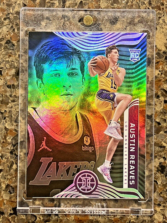 Austin Reaves RC 2021 Panini Illusions Green Emerald Refractor GEM MINT ROOKIE