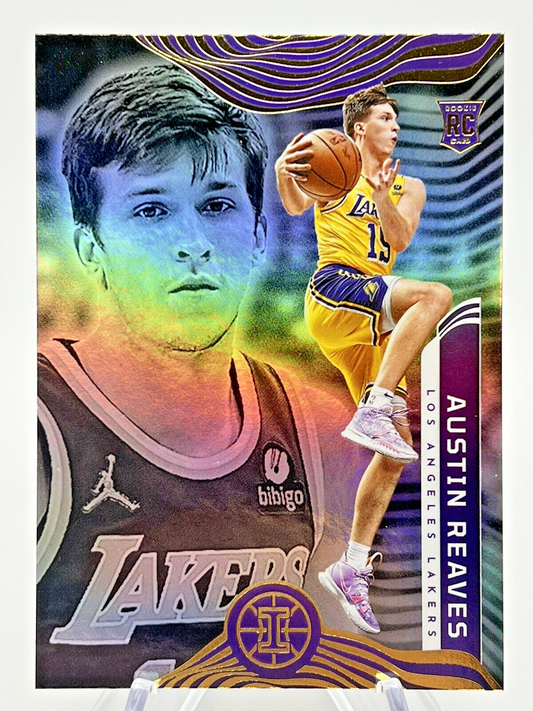 2021 Panini Illusions Basketball RC #181 Refractor Austin Reaves Rookie Gem Mint
