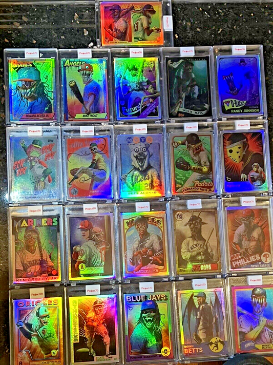 2021 Topps Project70 RAINBOW FOIL /70 - Complete Super Rare Set - by ALEX PARDEE