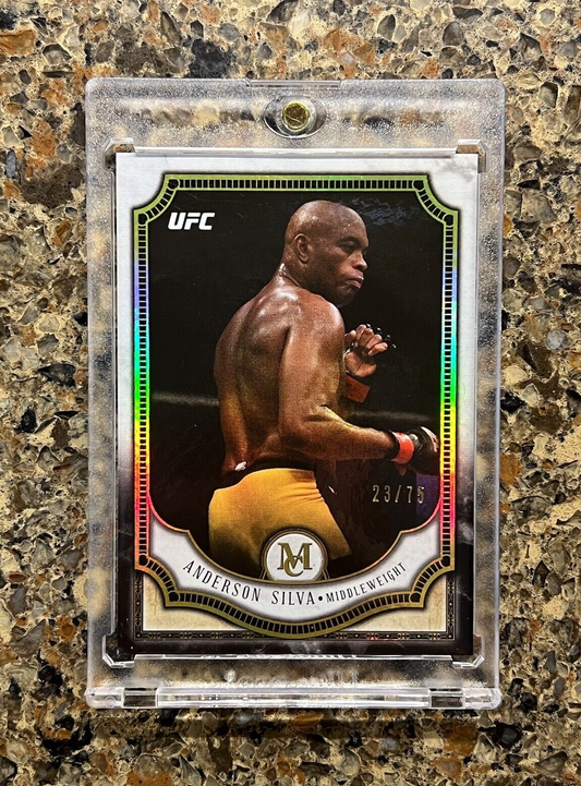 Anderson Silva - 2018 Topps UFC Museum Collection #23/75 Refractor - Rare Gem SP