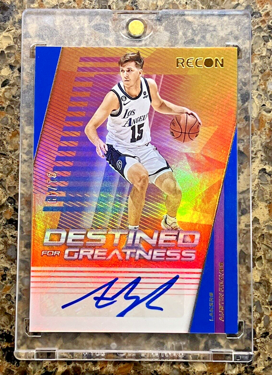 Austin Reaves 2022 Panini Recon Destined For Greatness Signatures 31/49 SSP AUTO